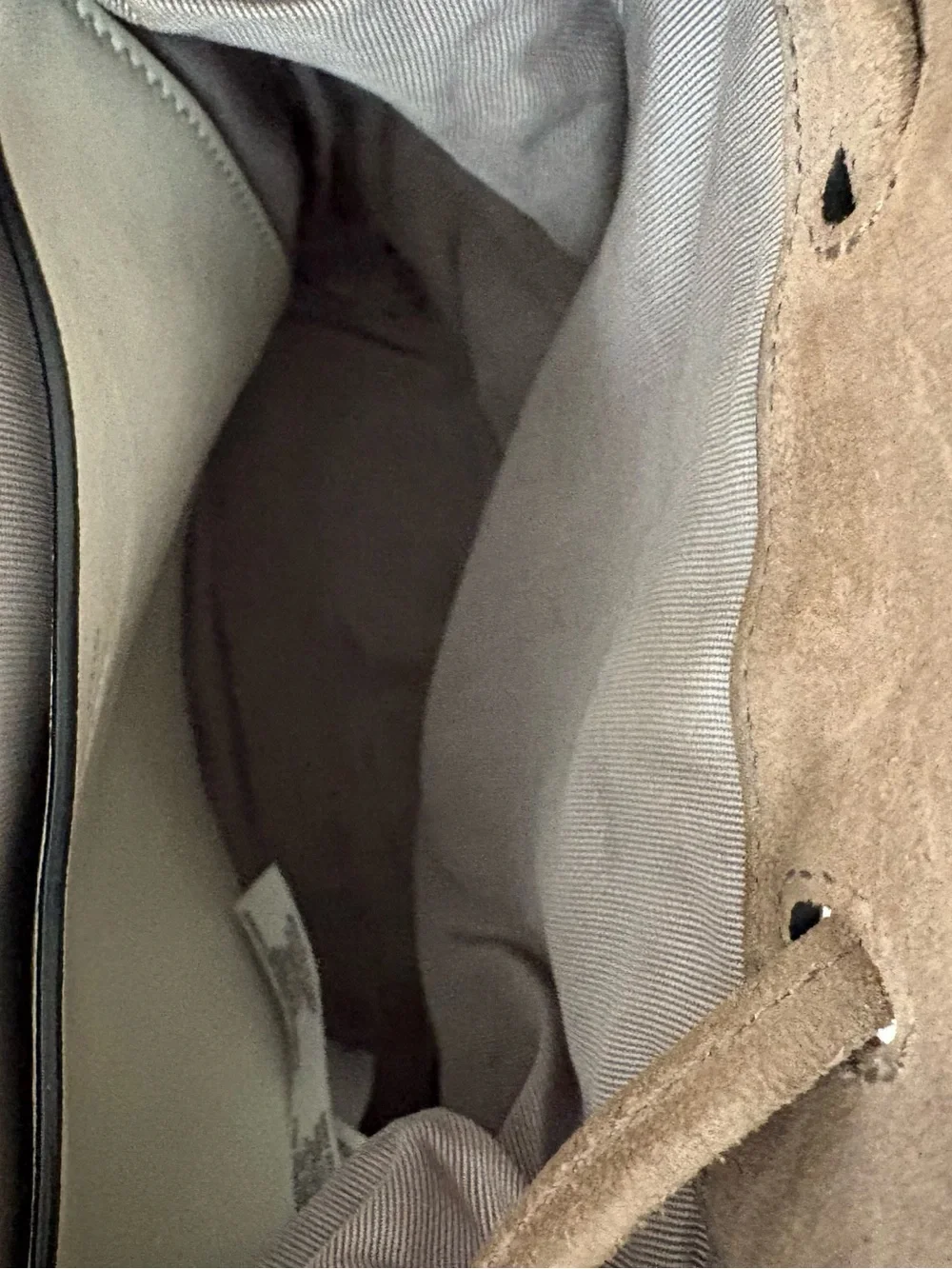 Rag and Bone Pilot Mini Backpack Taupe woven suede. Decent shape
